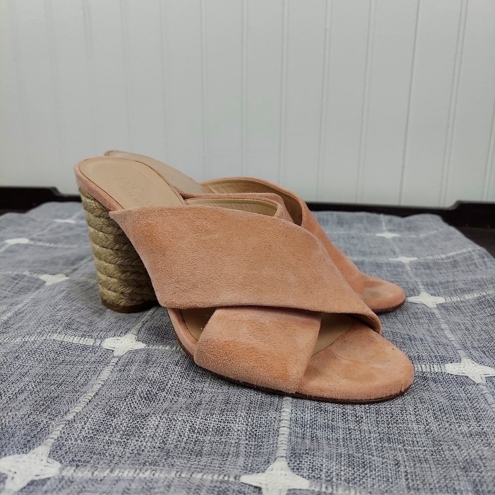 Club Monaco Pink Suede Heels, size 37.5